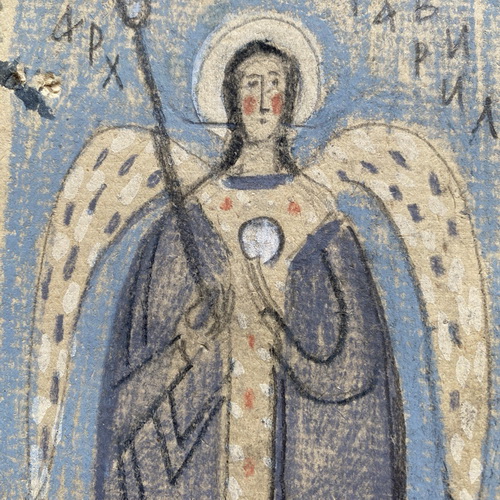 Icon of Archangel Michael. How to paint/write icons from models? 