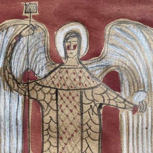 Icon of Archangel Michael. How to paint/write icons from models? 